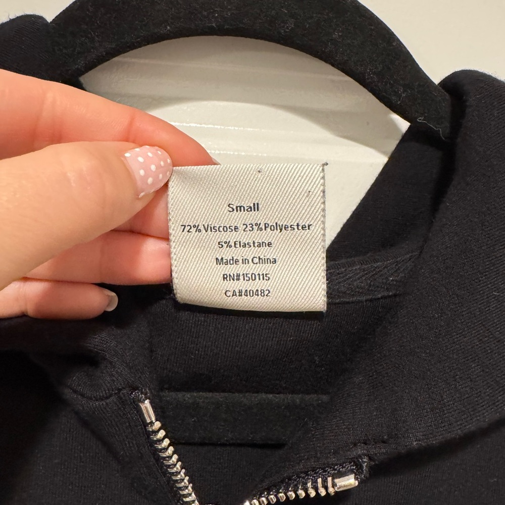 Black Half-Zip Varley Pull Over - image 3